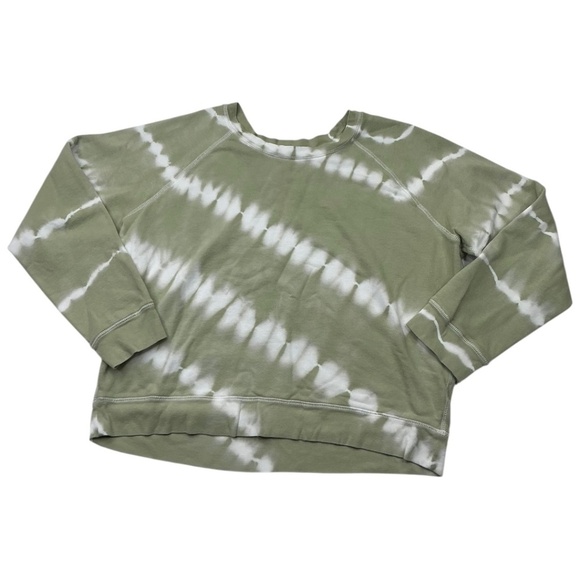 Rails Tie Dye Sweatshirt Theo Sage Green Ivory Cotton Size Large - Picture 1 of 11
